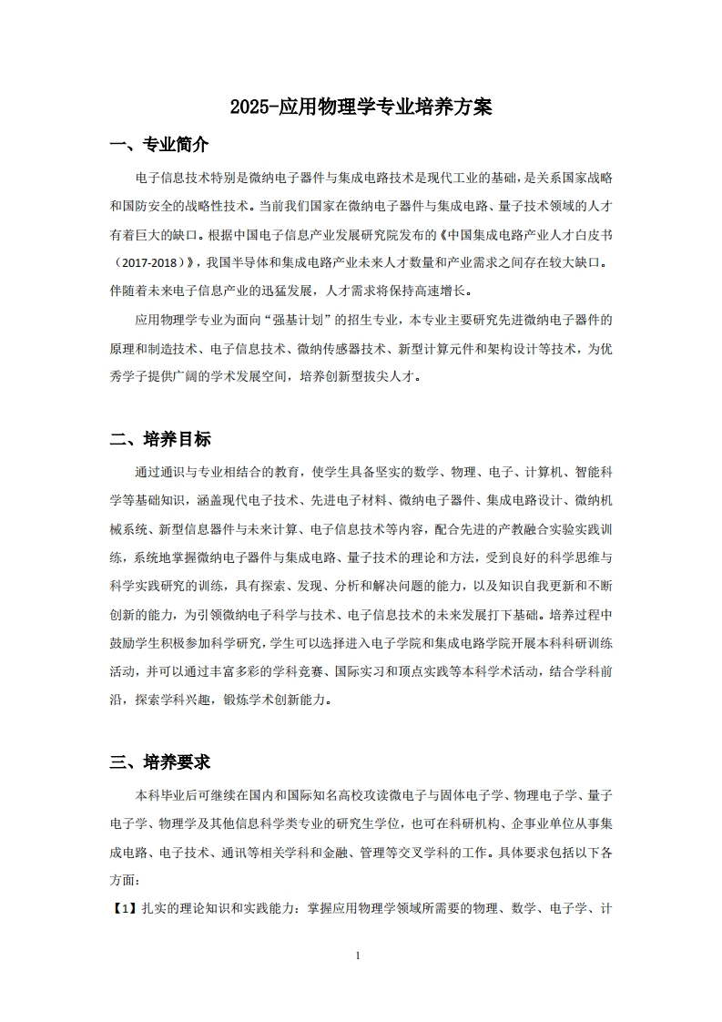 (6)-2025-应用物理学专业培养方案