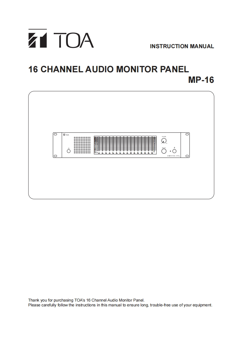 -mp-16-16-channel-audio-monitor-panel-使用说明书手册