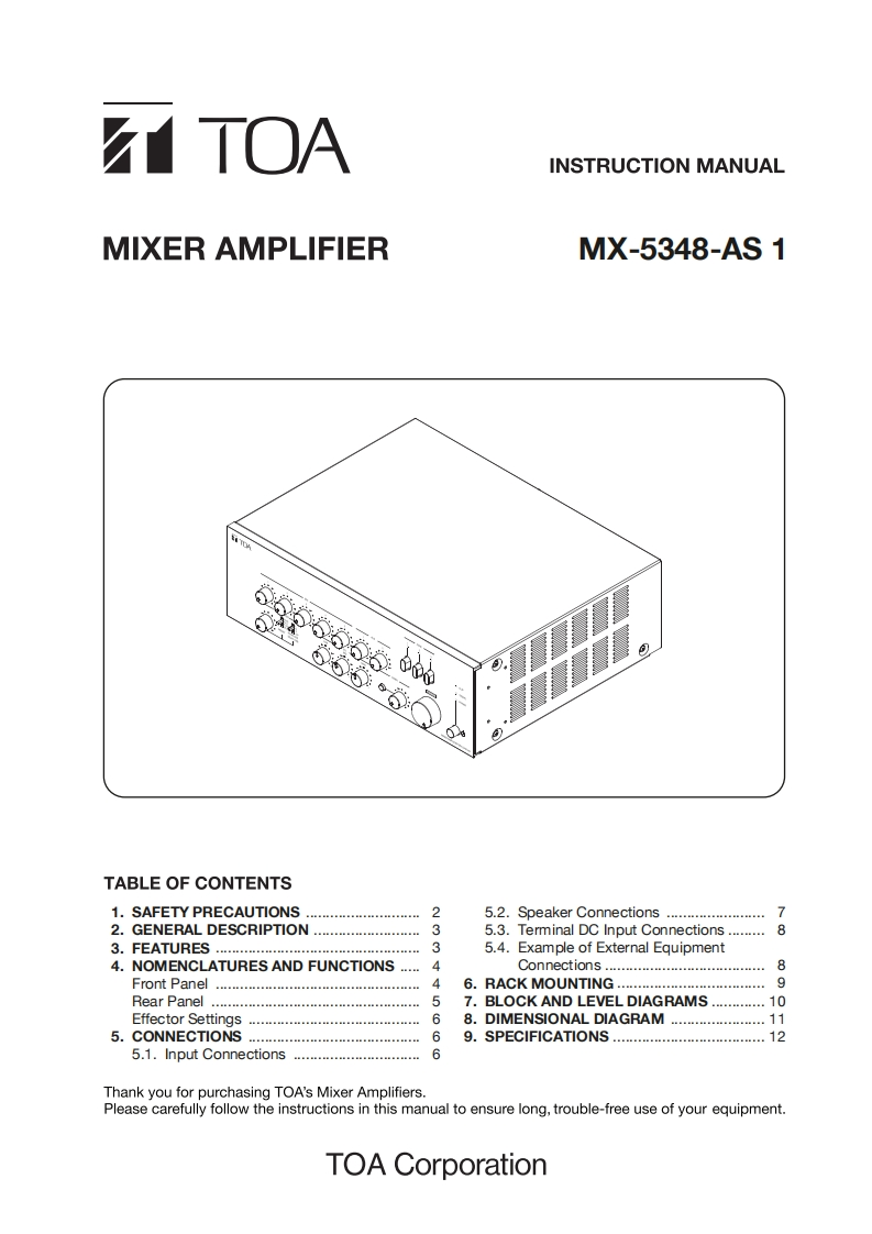 -mx-5348-mixer-power-amplifier-使用说明书手册