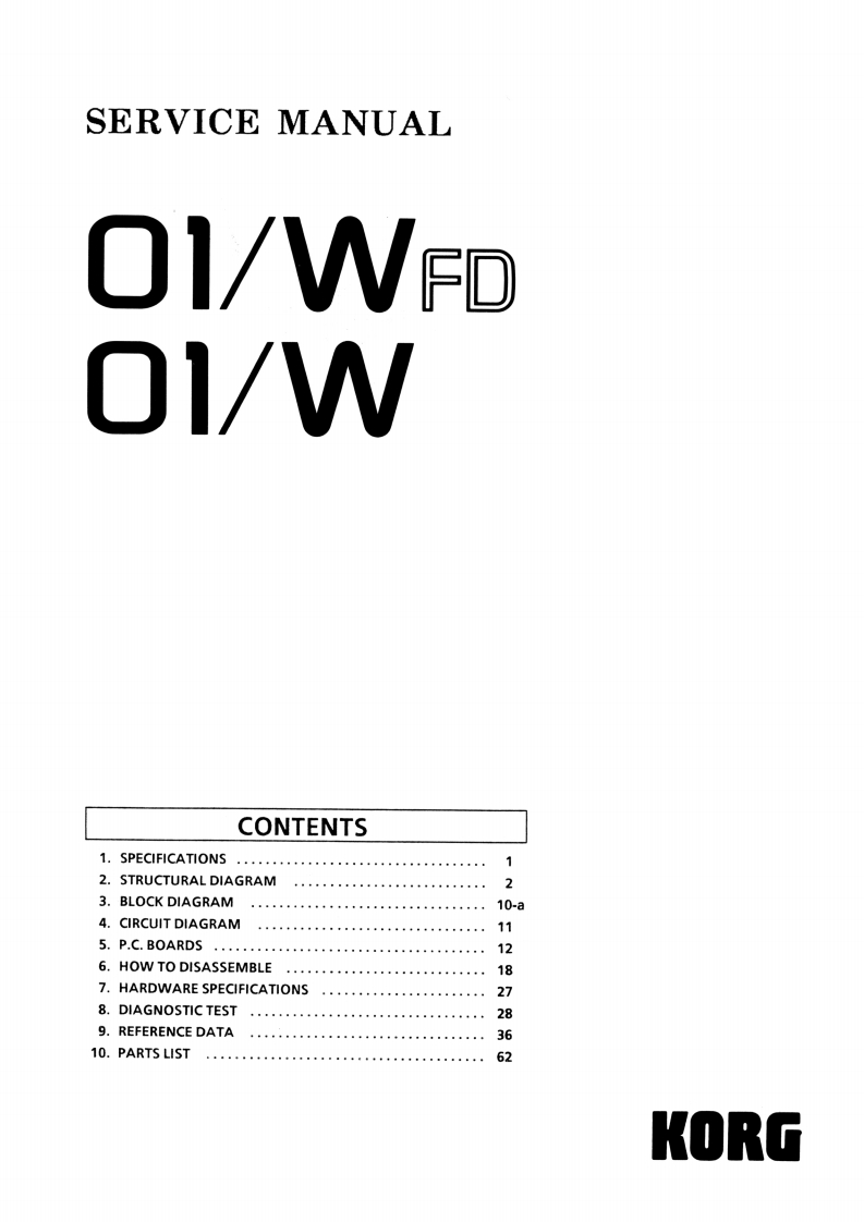 01W_WFD_维修手册电器原理图