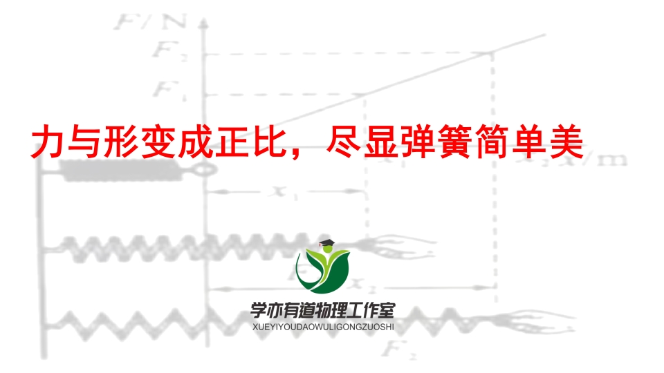 021力与形变成正比尽显弹簧简单美