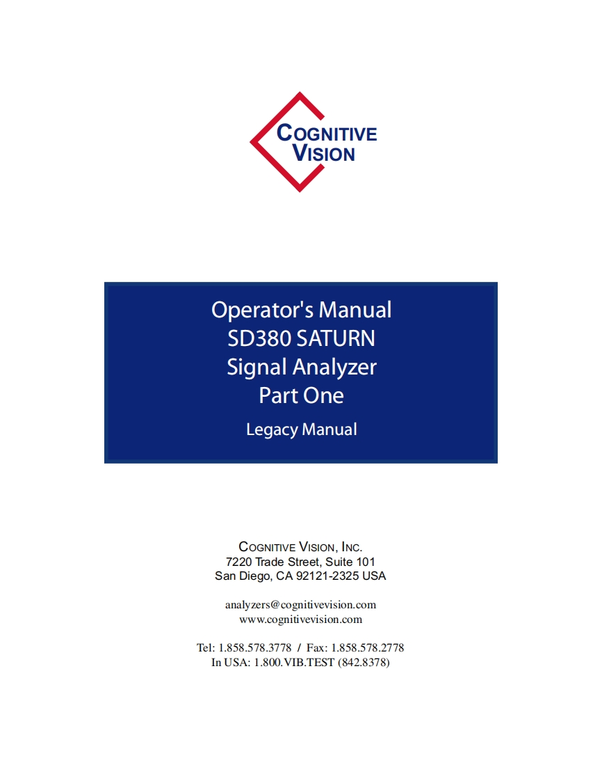 03_Spectral_Dynamics_SD380C_Operators操作说明书手册