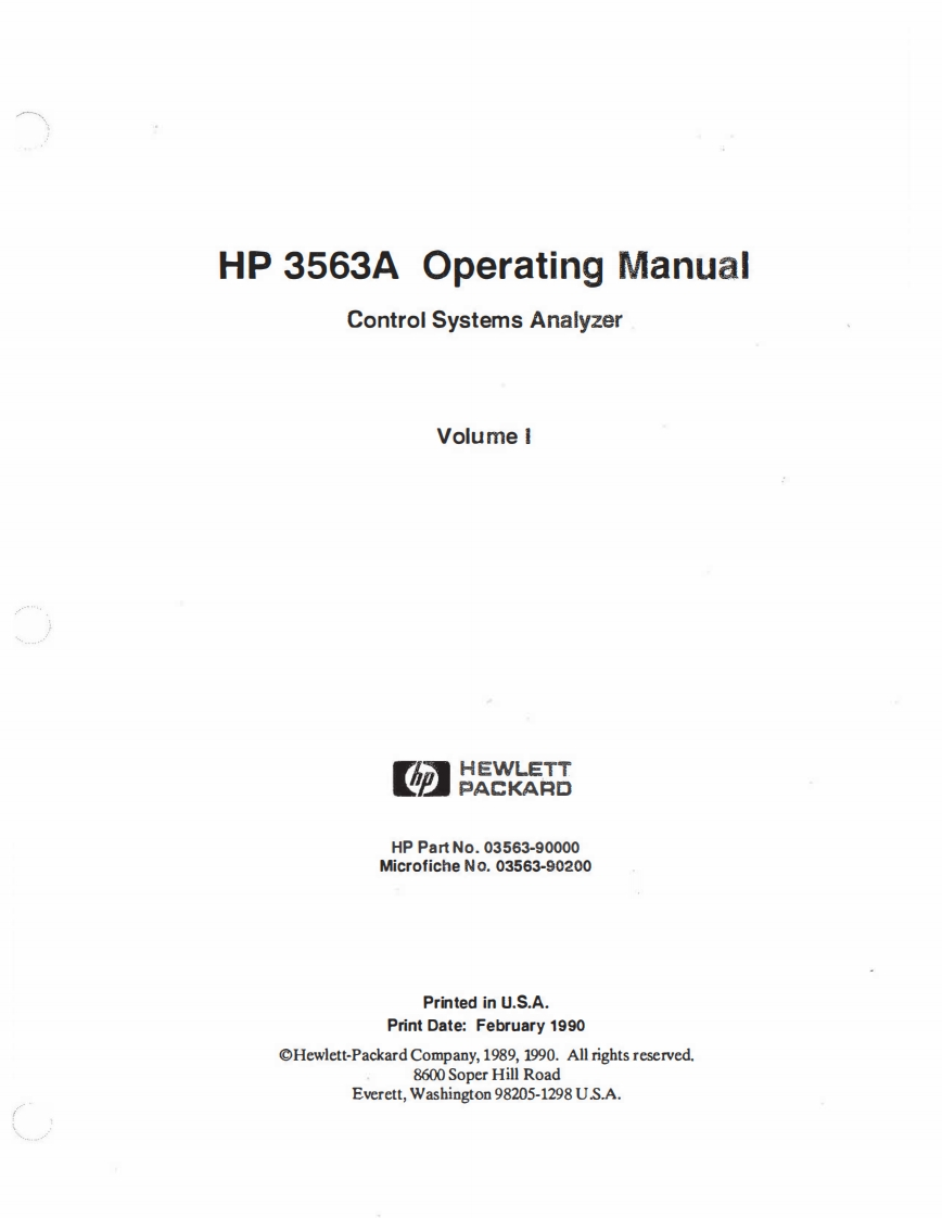 06_HP_3563A_Operators操作说明书手册_Vols_I_II