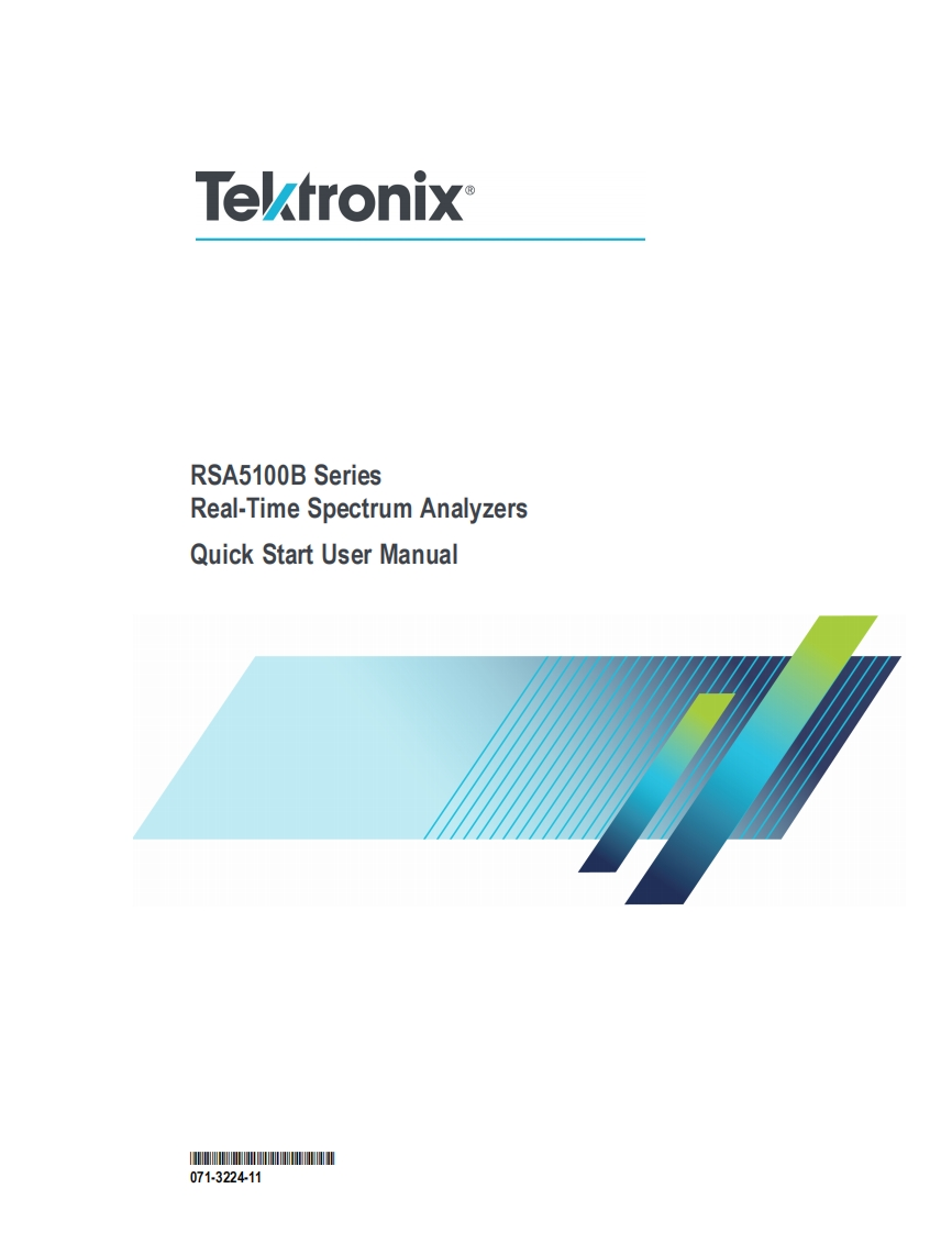 071-3224-11_RSA5100B-Real-Time-Spectrum-Analyzer-Quick-Start-操作说明书手册-EN