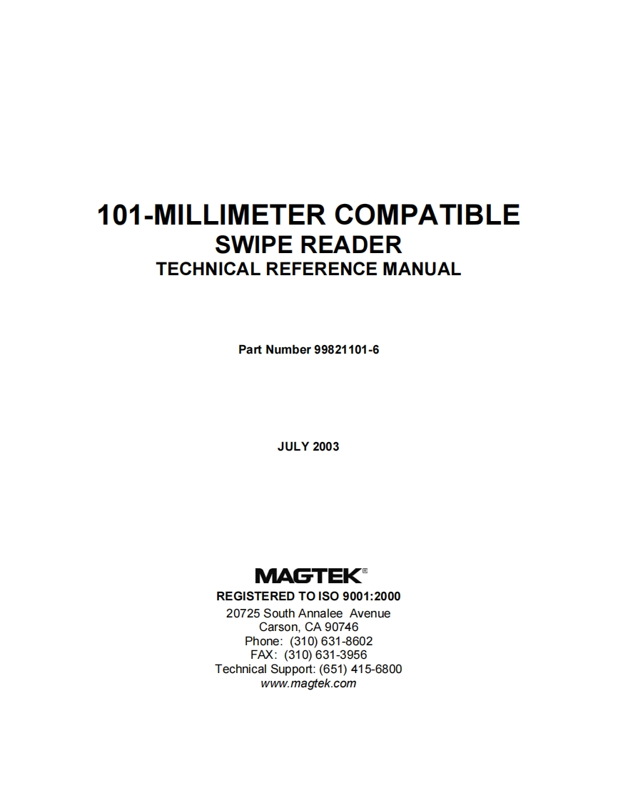 101mm_swipe_reader_user_manual操作说明书手册