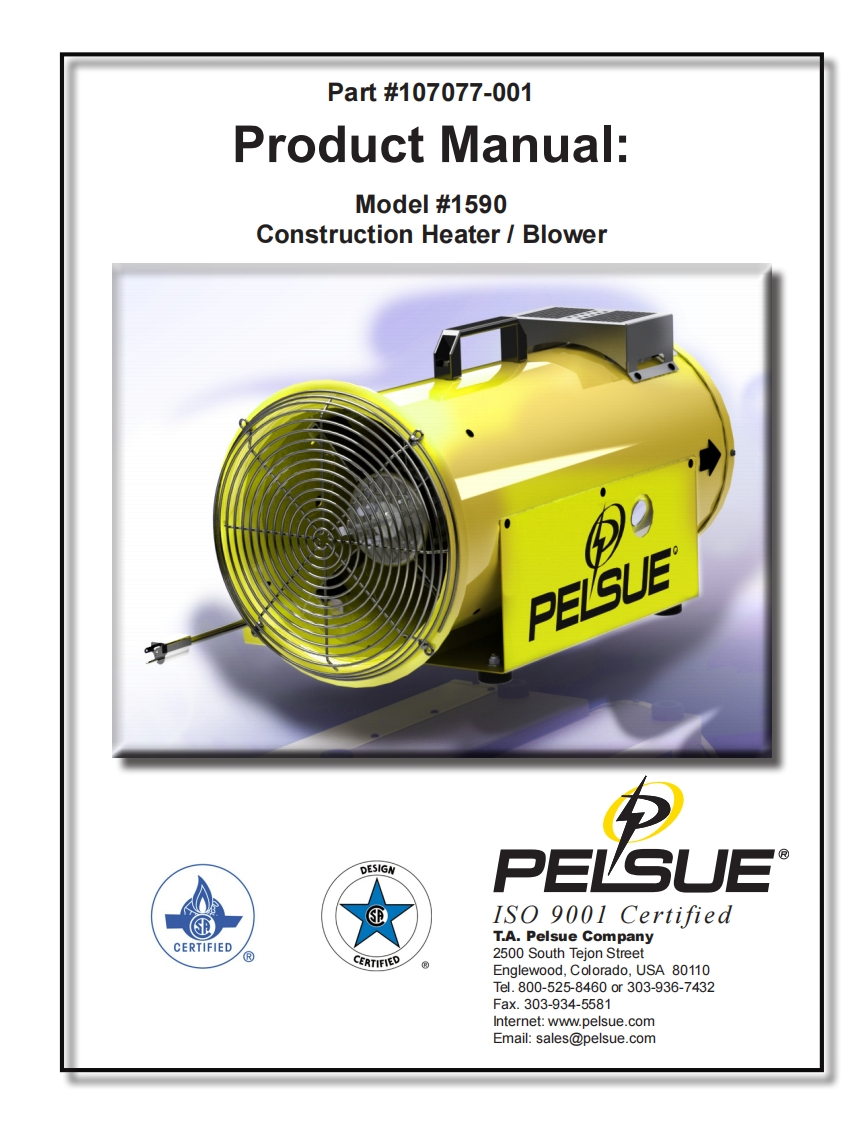 107077-001-Product-手册说明书指南-1590-Heater-Blower