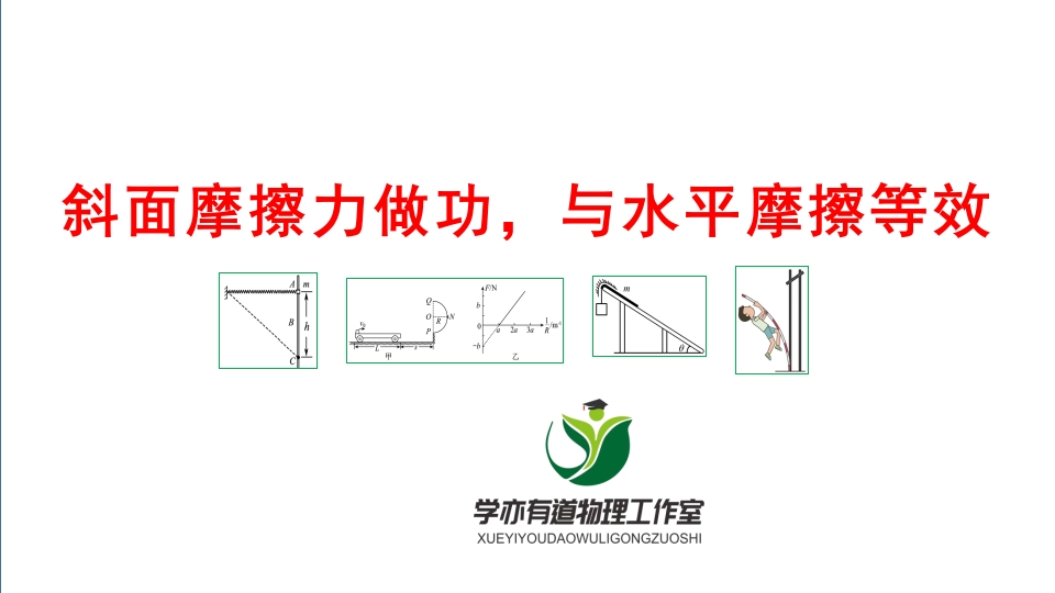108斜面摩擦力做功与水平摩擦等效