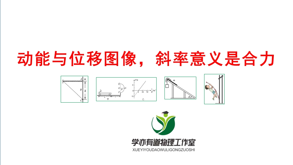 114动能与位移图像斜率意义是合力