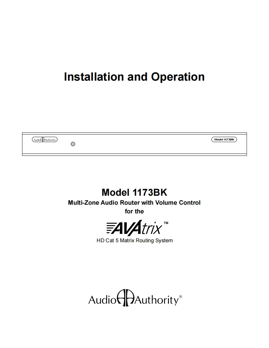 1173BK_使用说明书手册