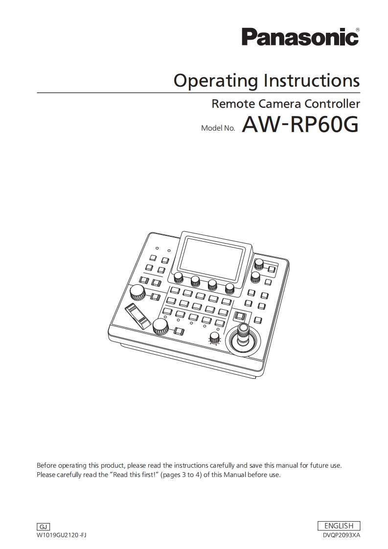 11838-aw-rp60g_gj_manual操作说明书手册