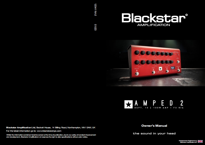 129411M-2-AMPED-2-操作说明书手册