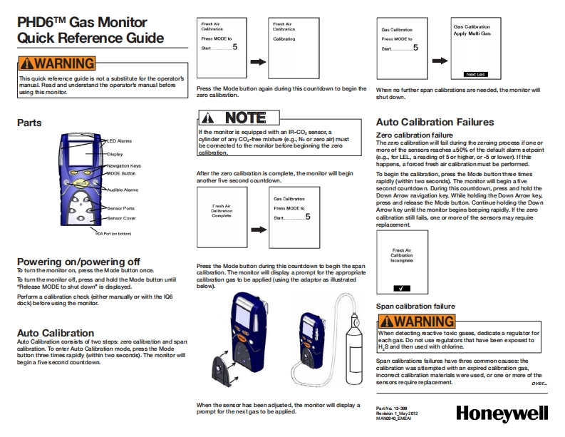 13121_PHD6_QRG_13-398_使用说明书手册指南0940_Rev1_05-12_EMEAI