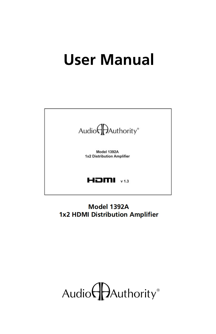 1392A_使用说明书手册