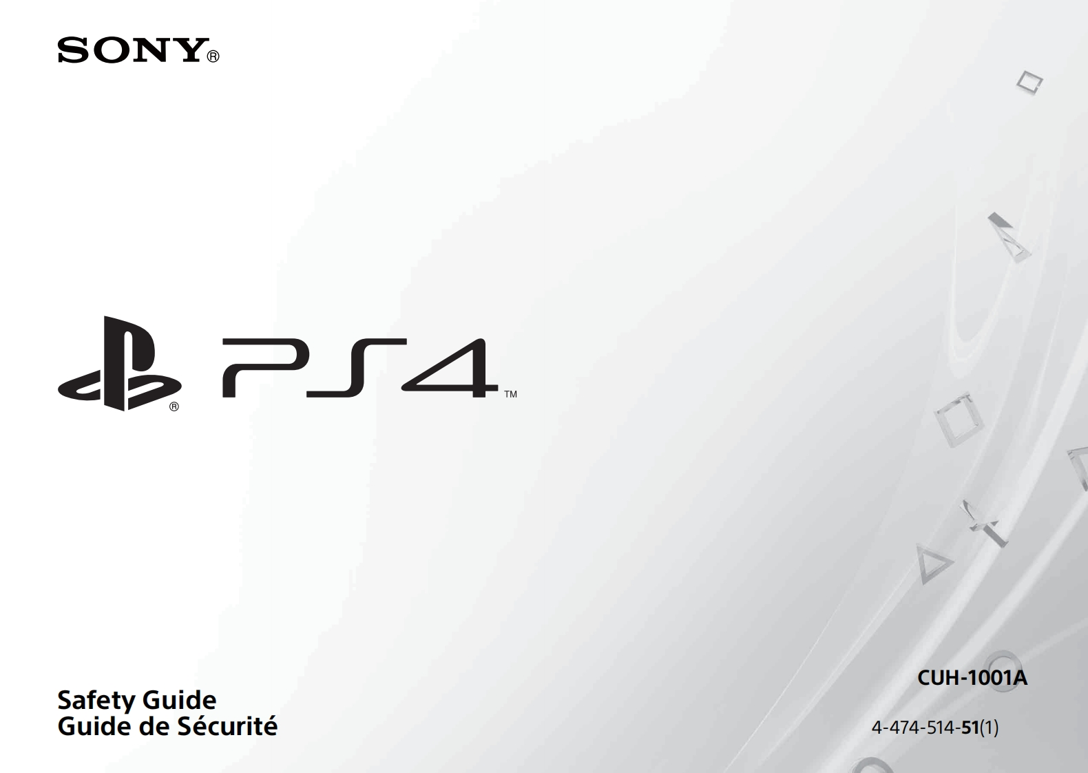 13_Sony_PS4_CUH-1001A-1.0_3-使用说明书手册