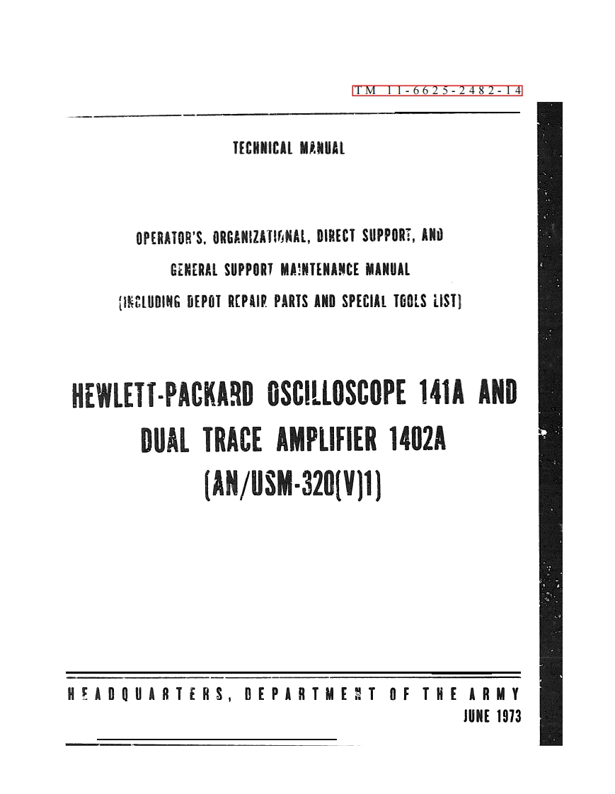 141a_scope_and_1402a_dual_trace_amp_维修手册电器原理图ice