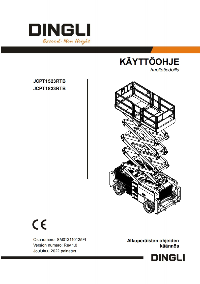 15231823RTkäyttöohje维修维护说明书手册