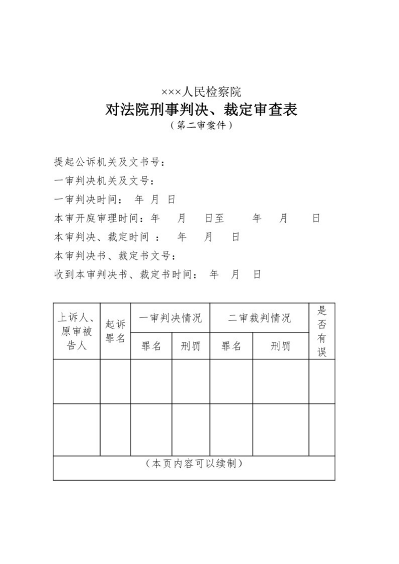 156对法院刑事判决、裁定审查表（二审案件用）