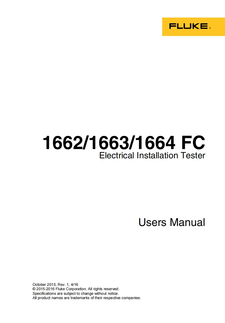 1664FC使用说明书手册