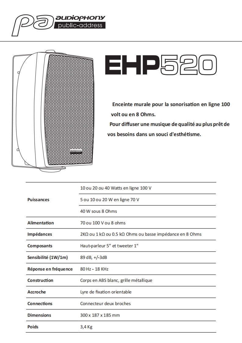 17011BL_audiophony-ehp520-100v-wall-speaker-40w-black_manual_FR