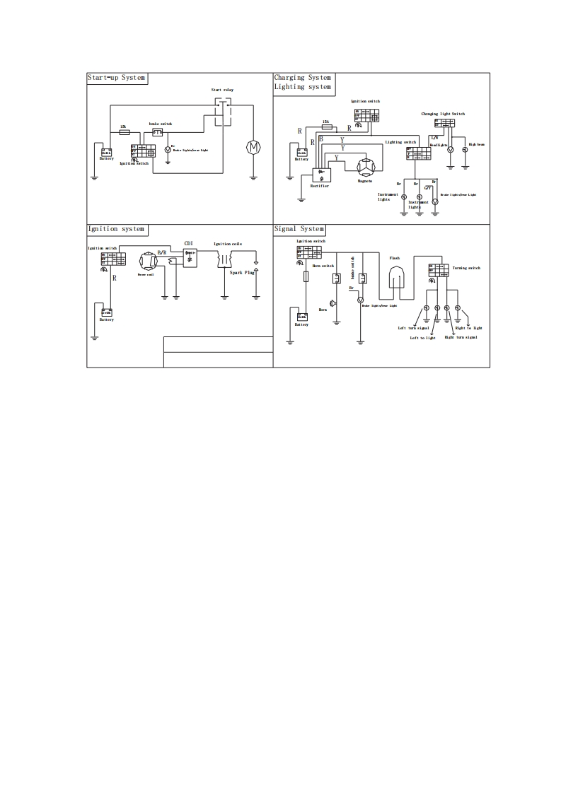 170RS维修电器线路图