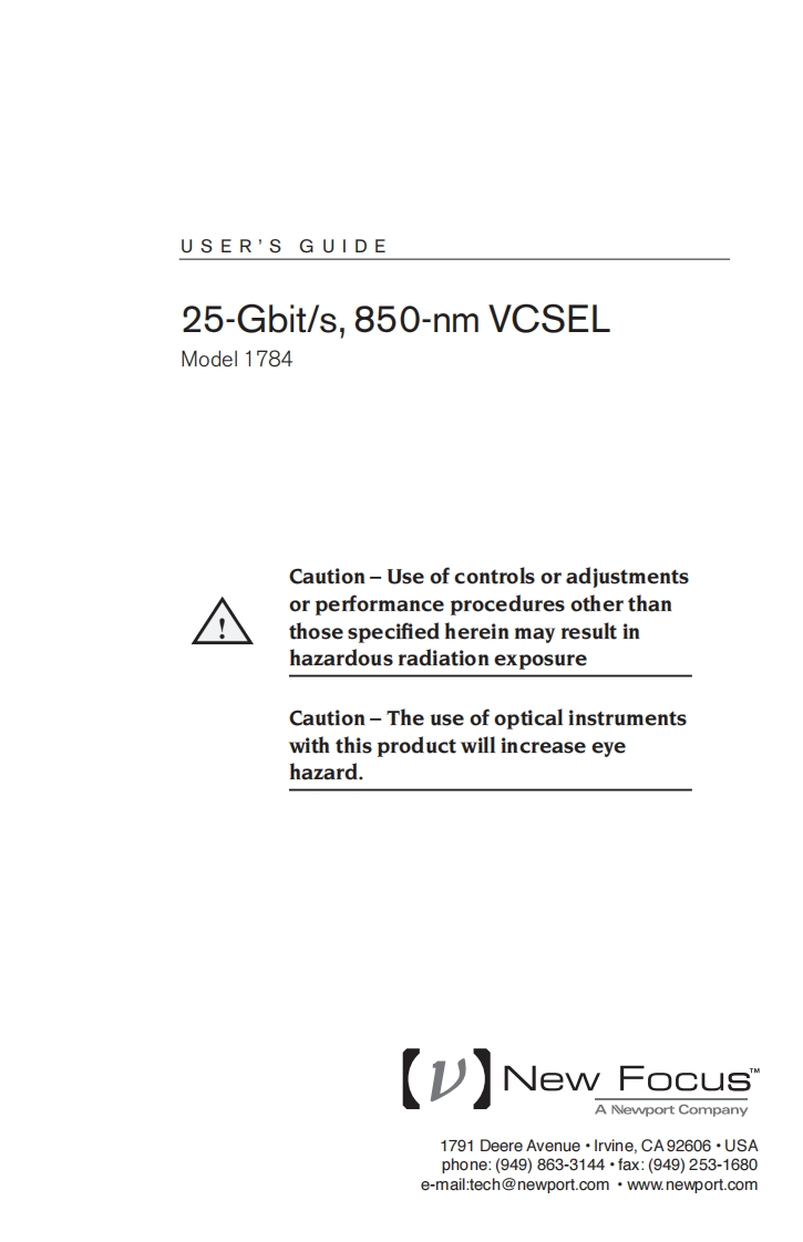 1784-VCSEL-操作说明书指南