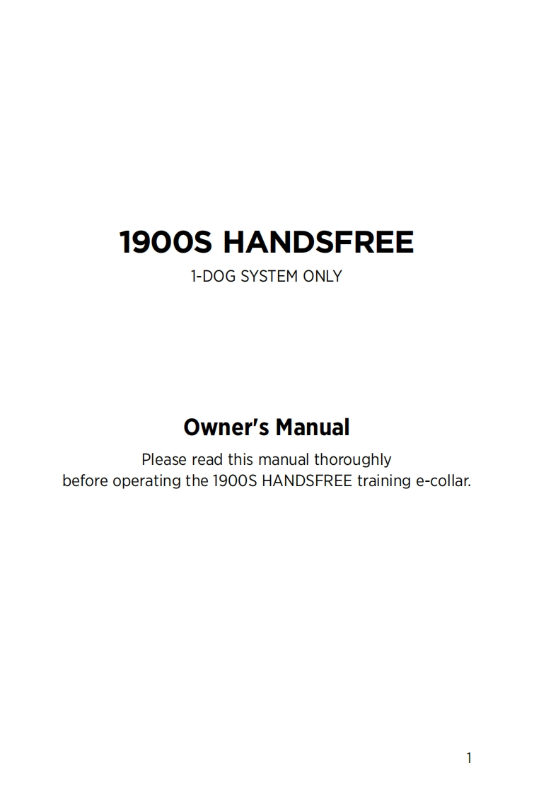 1900SHANDSFREE-manual使用说明书手册