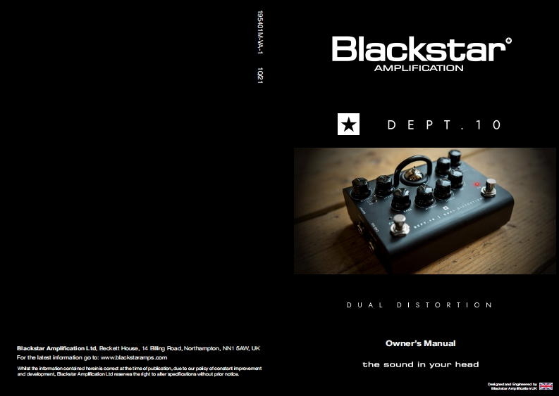 195401M-VA-1-DEPT-10-DUAL-DISTORTION-操作说明书手册