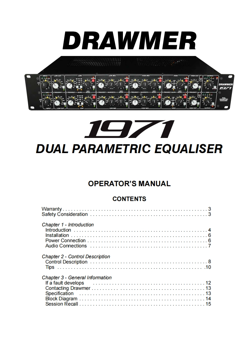 1971_操作说明书手册