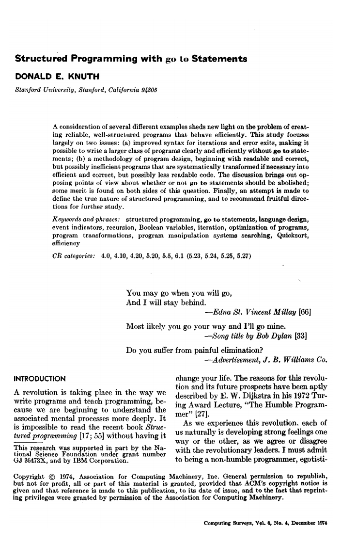 1974.12-StructuredProgrammingWithGoToStatements(knuth-GOTO)