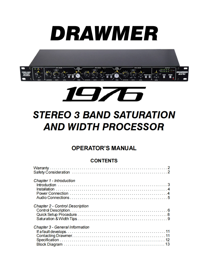 1976_操作说明书手册