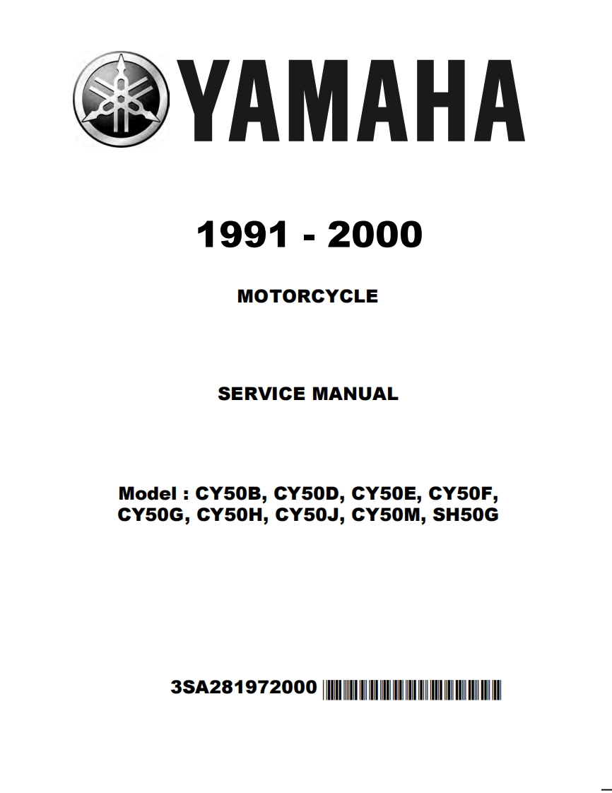 1991-2000_Yamaha_Jog_CY50_摩托车维修手册