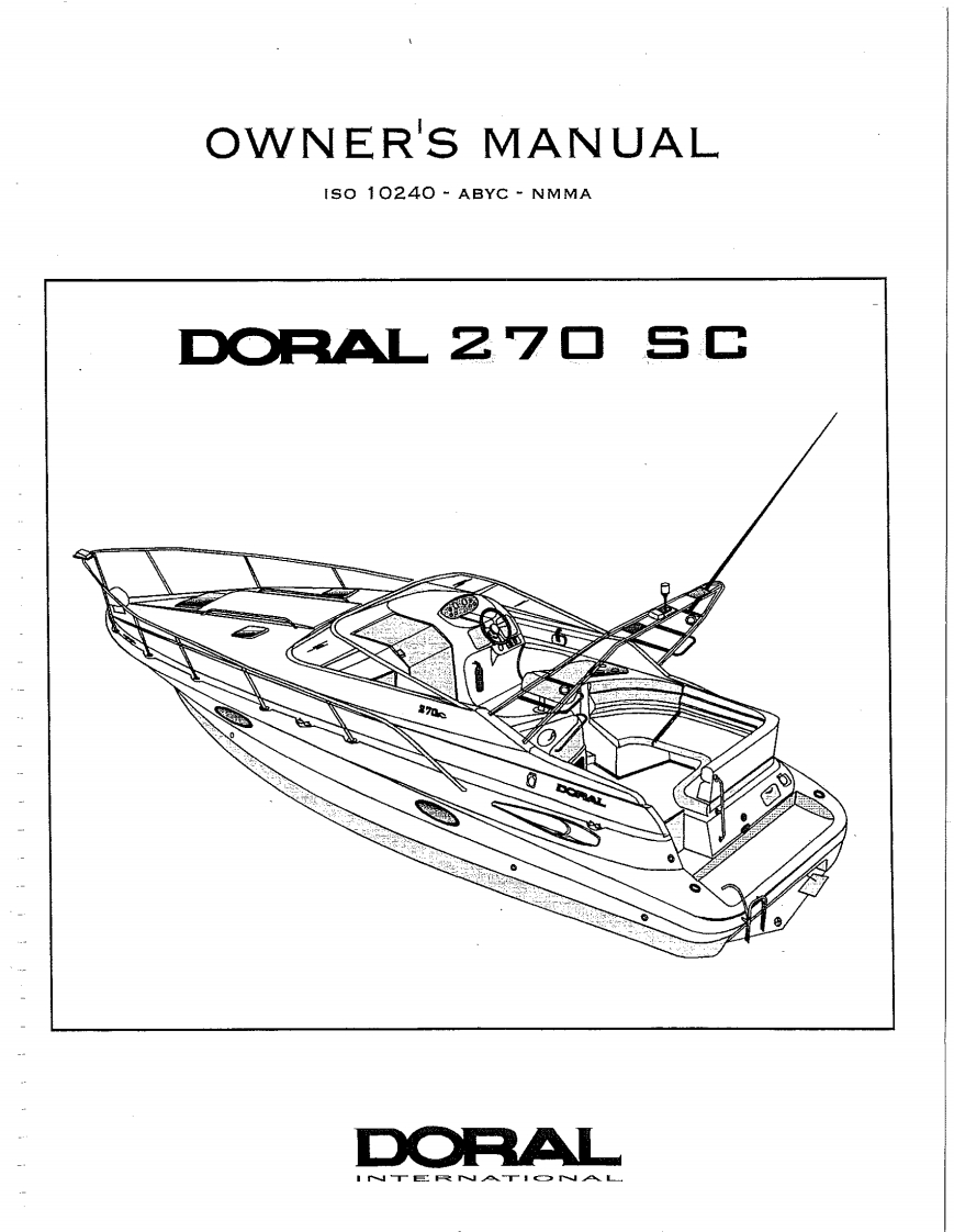 1997-to-2001-Doral-270SC-操作说明书手册