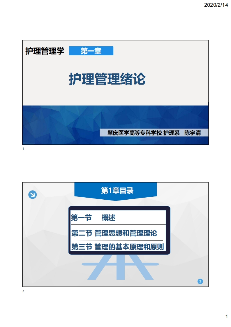 2.管理理论原理ppt