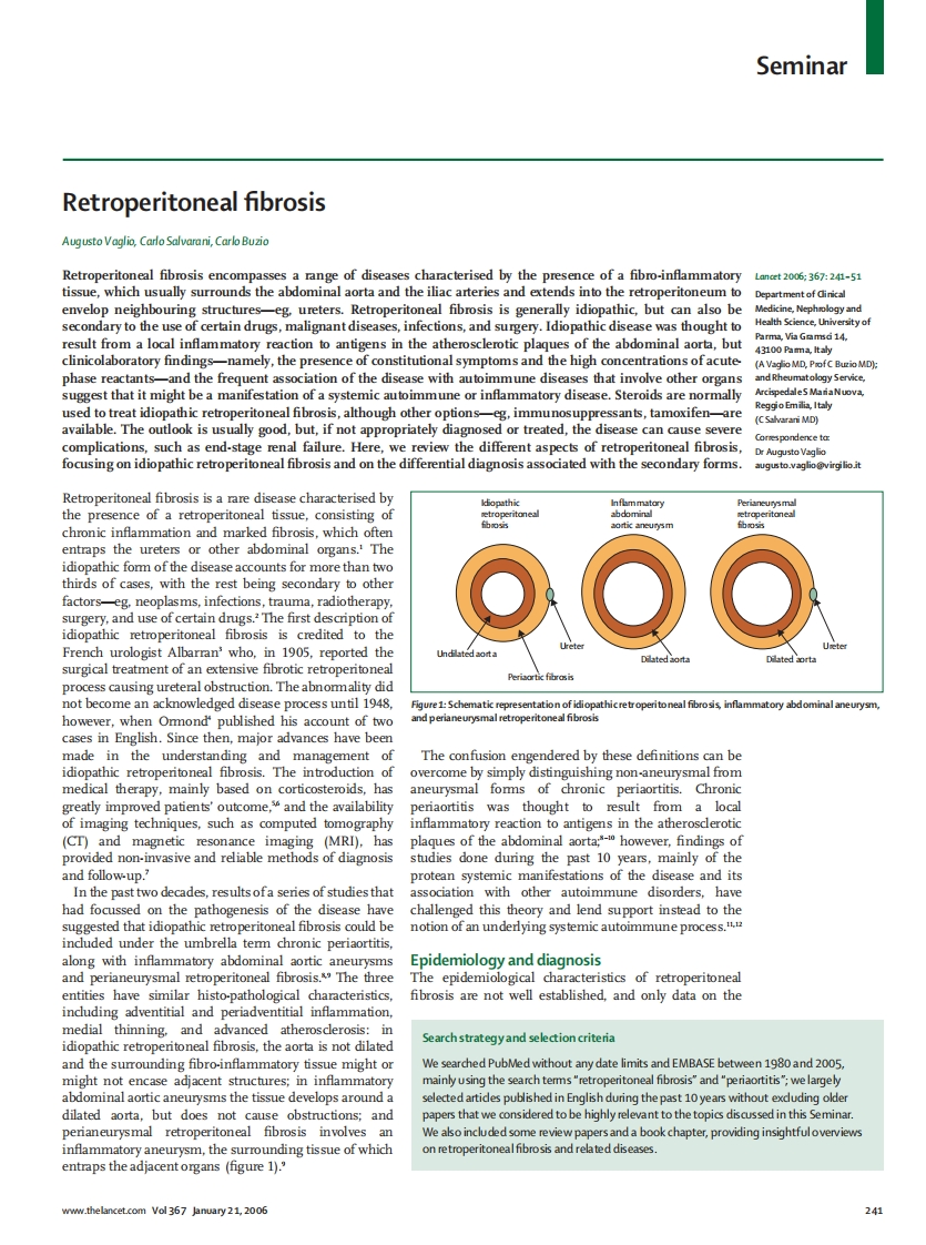 2006-lancet-seminar-Retroperitoneal-Fibrosis