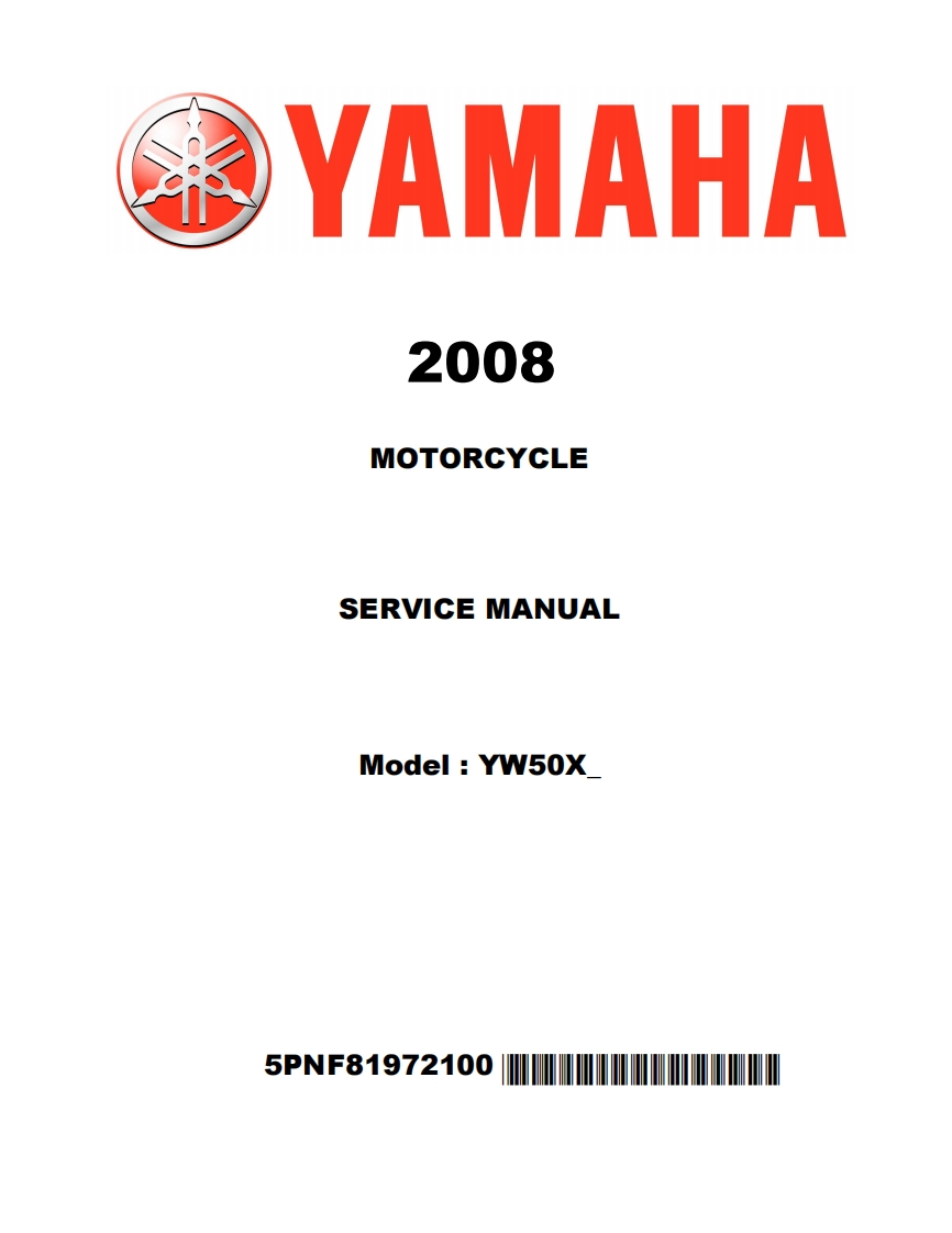 2008_Yamaha_Zuma_YW50X_摩托车维修手册