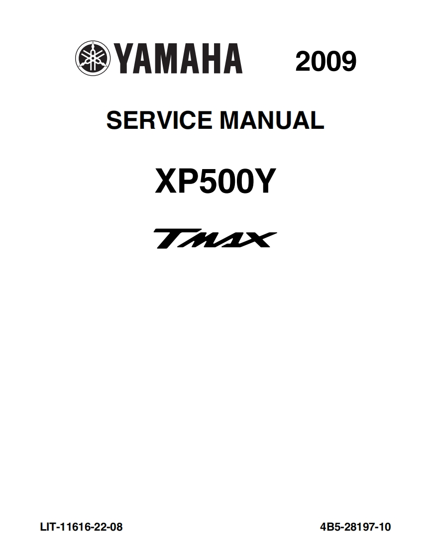 2009_Yamaha_TMAX_XP500_摩托车维修手册