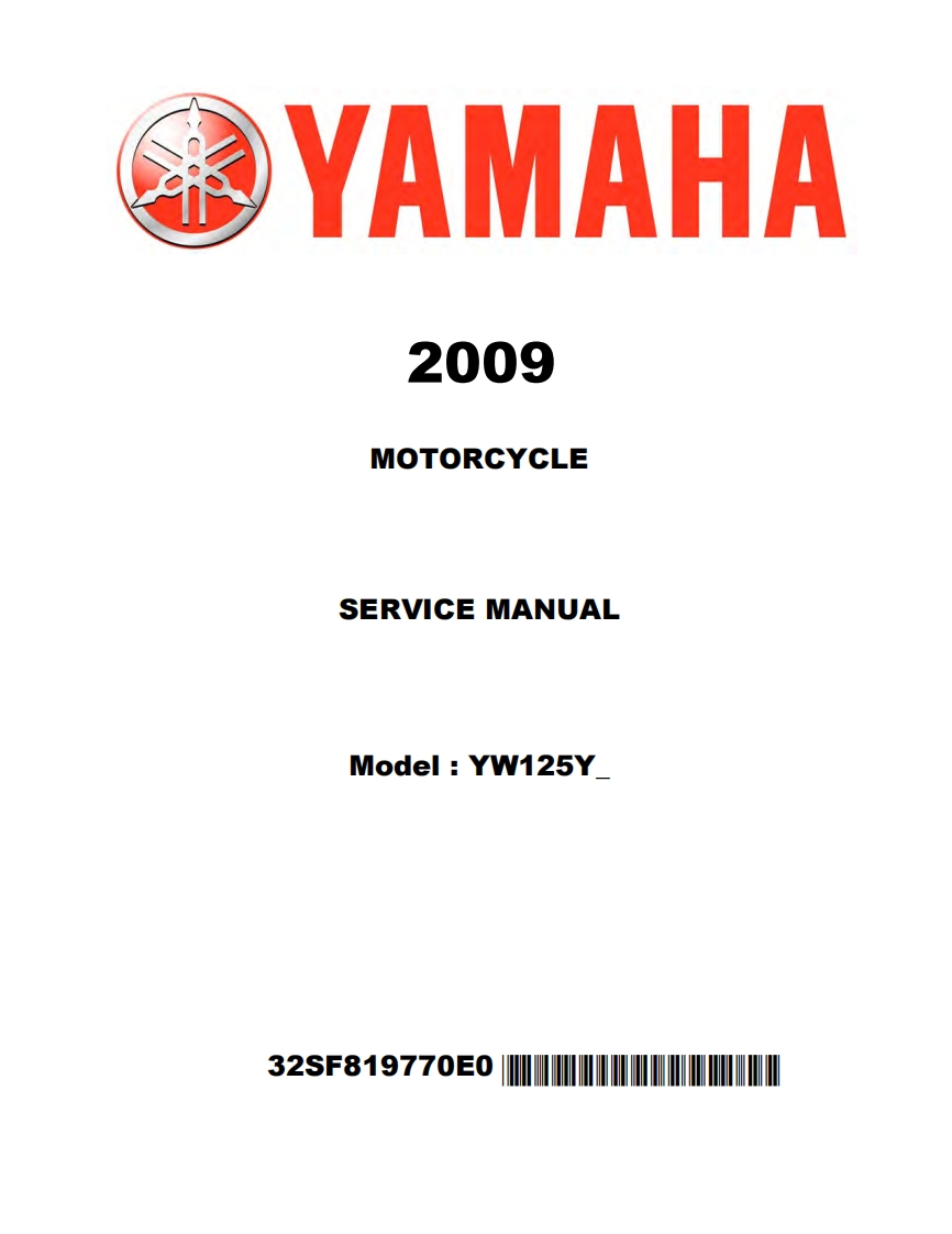 2009_Yamaha_Zuma_125_摩托车维修手册