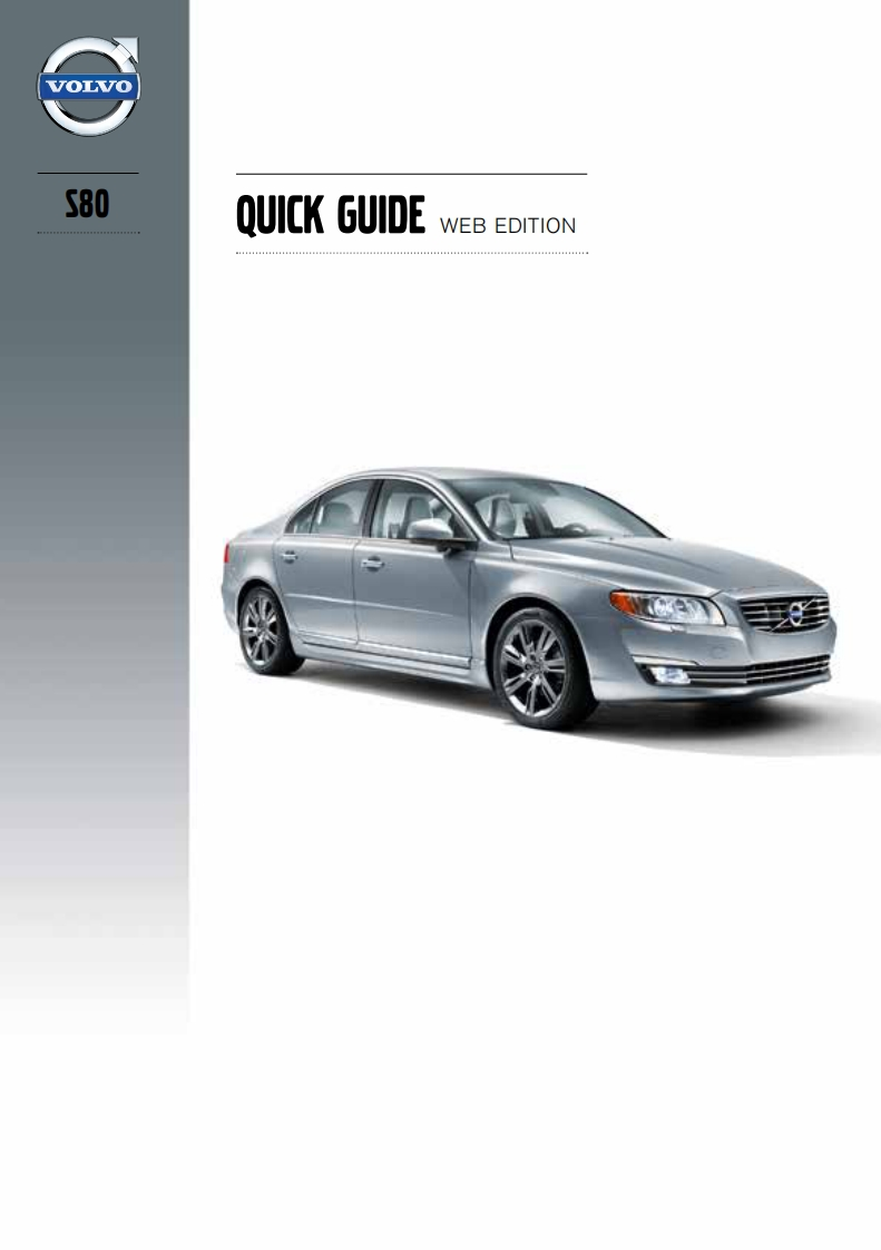 2014-Volvo-S80-车主快速操控说明书指南