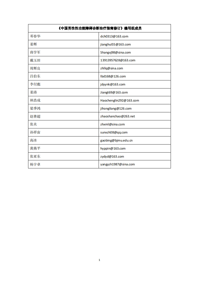 2016中华男科学会ED诊治指南