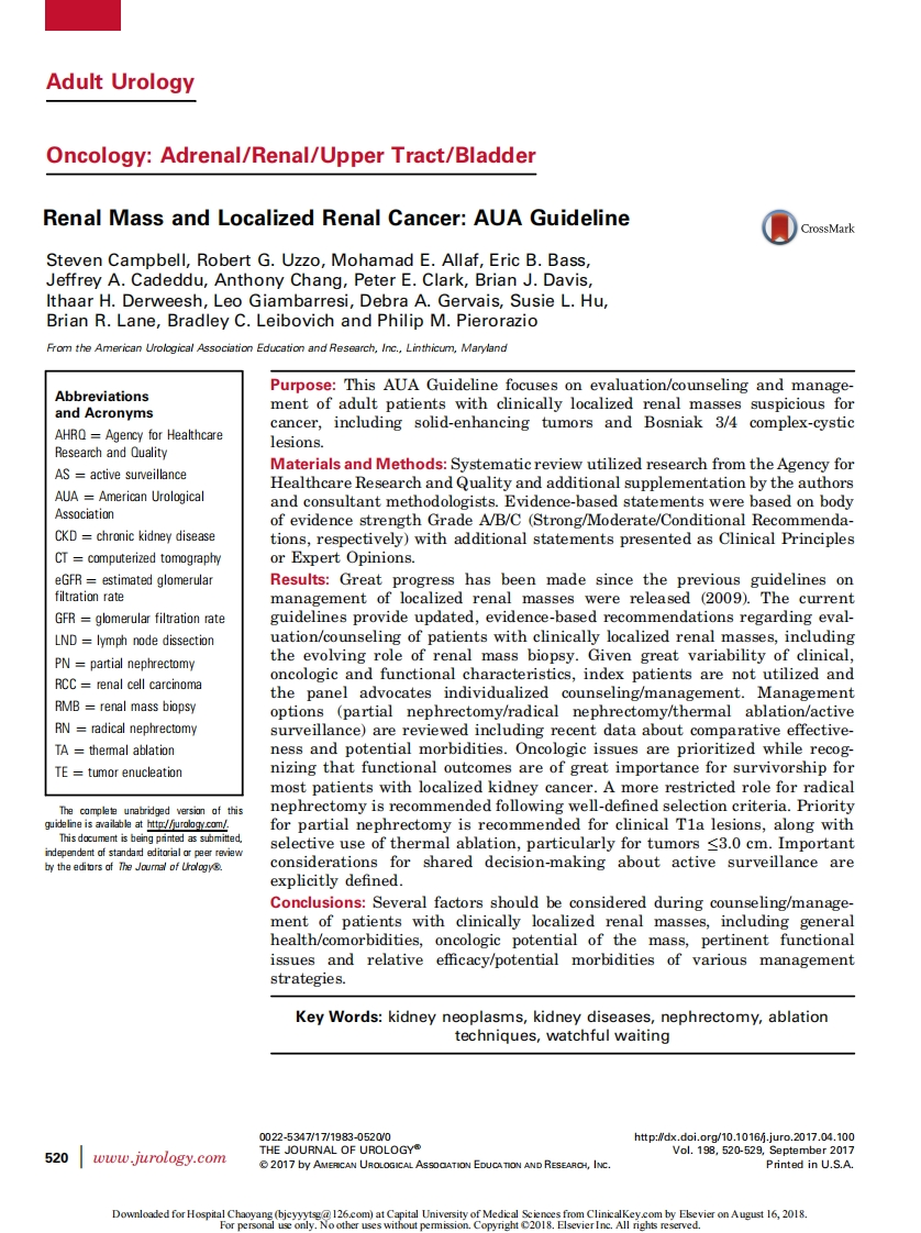 2017-AUA-Renal-Mass-and-Localized-Renal-Cancer