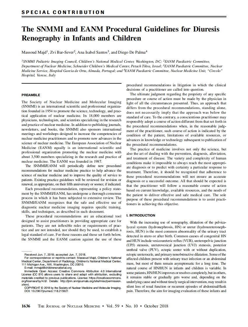 2018The-SNMMI-and-EANM-Procedural-Guidelines-for-Diuresis-Renography-in-Infants-and-Children
