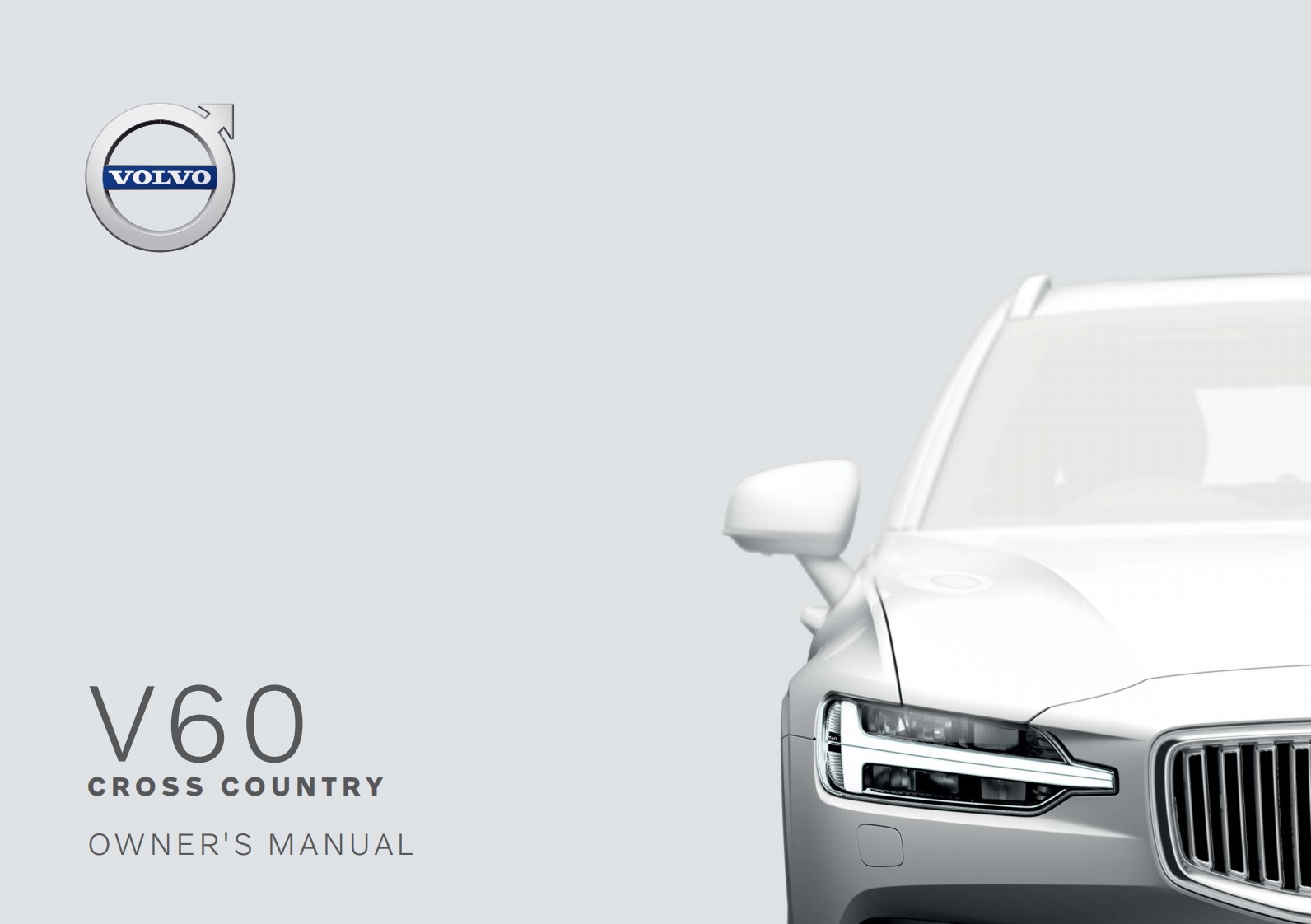 2020VolvoV60CrossCountry驾驶与日常维护保养说明书手册