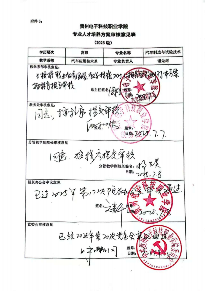 2025年汽车制造与试验技术专业人才培养方案