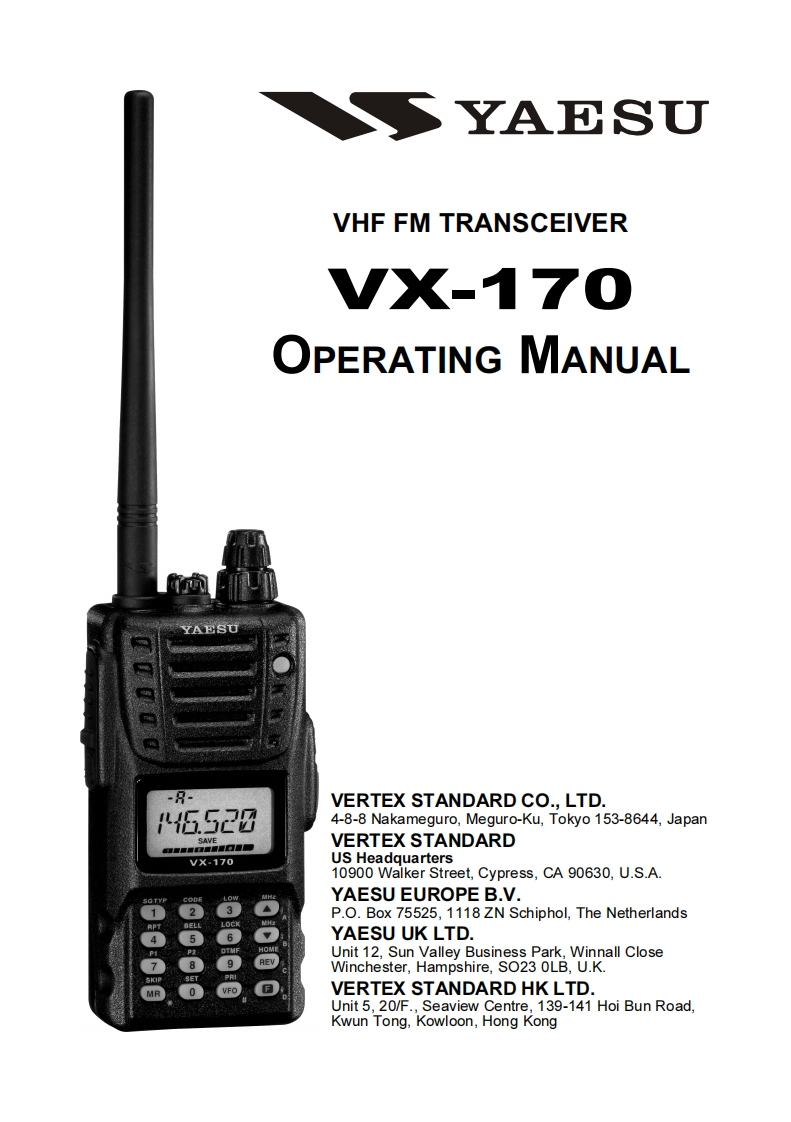 2278-Yaesu_VX-170_Operating_Manual