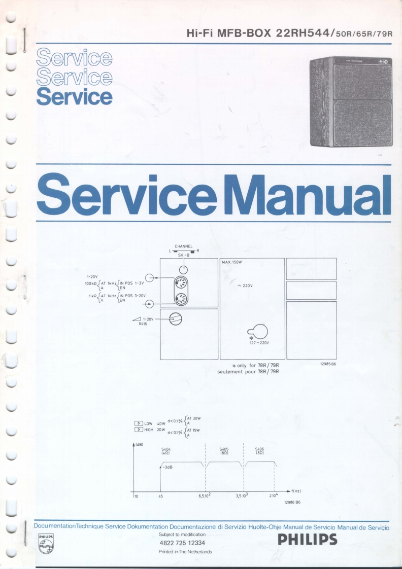 22RH544-Service-Manual维修操作说明书手册