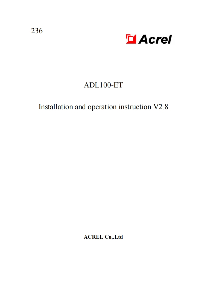 236ADL100-ETInstallationandoperationinstructionV2.8(V3.2)