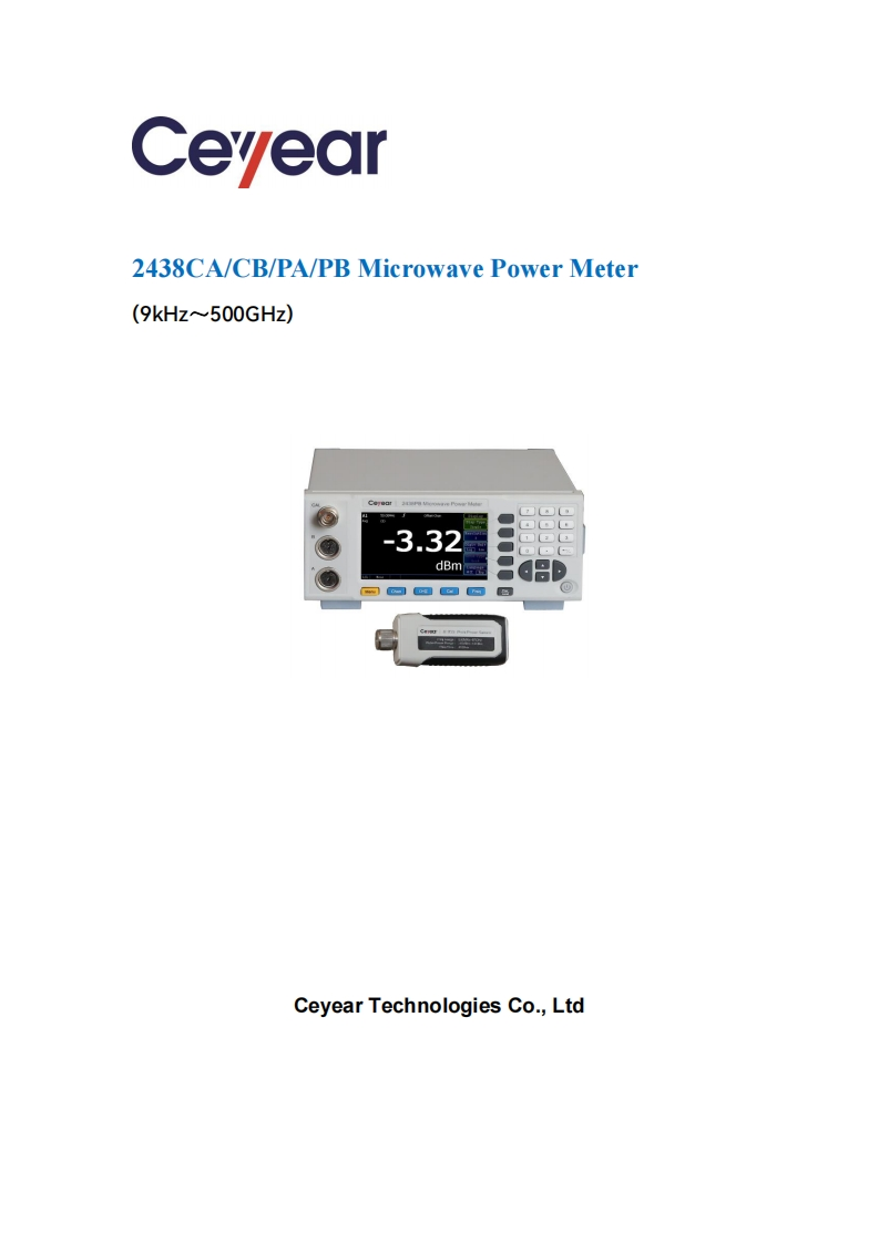 2438-Series-Microwave-Power-Meter-规格参数手册