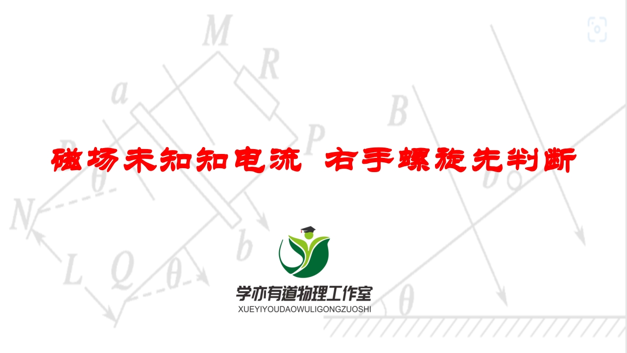 244磁场未知知电流右手螺旋先判断