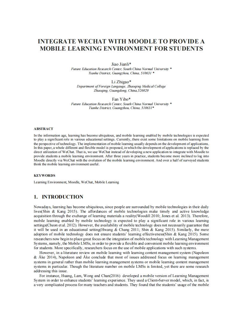 25.通过Moodle与微信整合为学生提供一个移动学习环境新质力文库 - 聚焦新质生产力发展的数字化知识库_行业洞察 / 理论成果 / 实践指南免费下载新质力文库