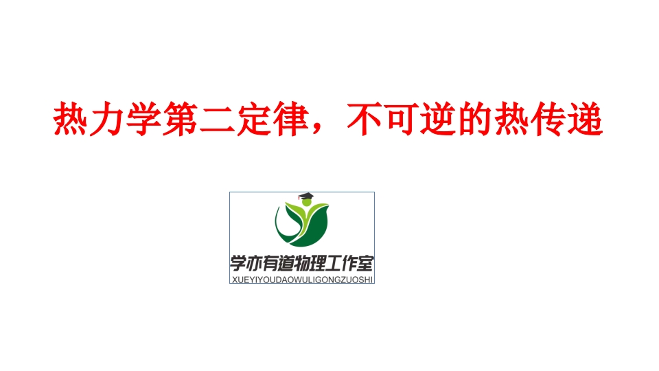 298.热力学第二定律不可逆的热传递